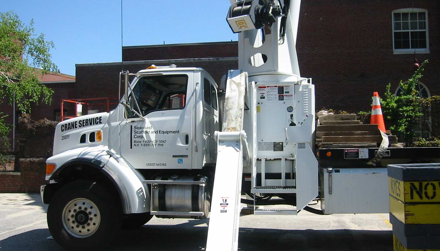 Crane Services throughout New England - Seacoast Scaffold