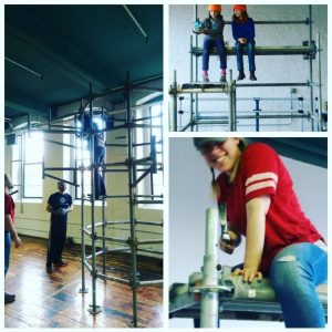 scaffold for dance studio
