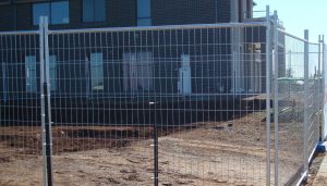 Temporary Fencing for Job Site by Seacoast Scaffold